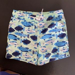 Janie and Jack fish swim trunks